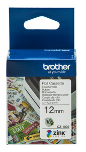 Brother CZ-1002 12mm Printable Roll Cassette - Techtonic