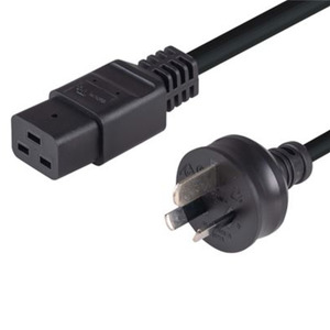 Products: 3 Pin Power Lead (M) to IEC C19 (M) 2m Power Cable - Bulk - Techtonic