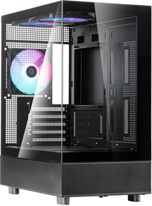Products: SilverStone LD04 MATX Black Mid Tower Case - Techtonic