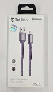 Usb Cables: Max Guard Fast Charging & Sync Type C Cable 1m