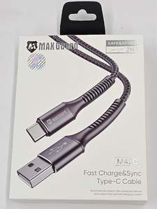 Usb Cables: Max Guard 3 Amp Type C USB 2m Cable