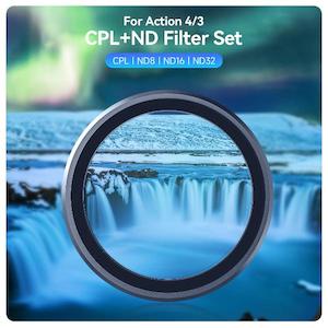 TELESIN For Action 4/3 CPL+ND Filter Set CPL | ND8 | ND16 | ND32