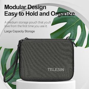 TELESIN Sport Camera Accessories Storage Bag