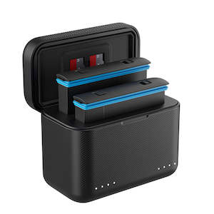 Super Sale: TELESIN For Insta360 X3 Battery Intelligent fast-charging case Portable Battery Storage box 360X3 Accessories 2 Battery charger