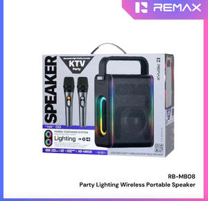 REMAX - RB-MB08 Lighting Party Bluetooth Wireless Speaker ( 60W ) - Black