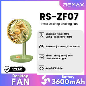 Accessory: REMAX RS-ZF07 Desktop Shaking Fan
