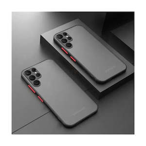 S20 Ultra Cases: Transparent Clear Matte Case For Samsung S20 Ultra - Black