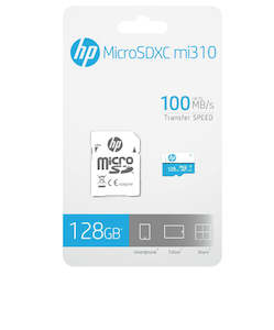 Hp: HP U1 High Speed MicroSD Card 128GB