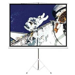Monitor Tv Brackets Accessories: Bracom 65" (1.45m x 0.81m) Tripod Portable Projector Screen (16:9 ratio) Black