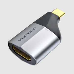 Audio Visual: Vention Type-C to HDMI Adapter Gray Alloy Type