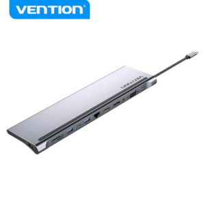 Vention Multi-function USB-C to DP/HDMI/VGA/USB-C Gen 1/USB 3.0x2/USB 2.0/RJ45/S&hellip;