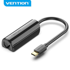 Network Adapters: Vention USB-C to Gigabit Ethernet Adapter 0.15M Black