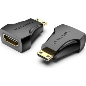 Audio Visual: Vention Mini HDMI Male to HDMI Female Adapter Black