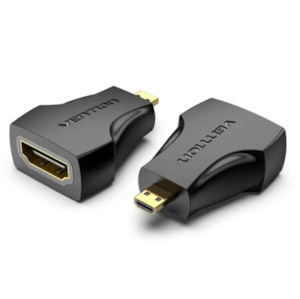 Audio Visual: Vention Micro HDMI Male to HDMI Female Adapter Black