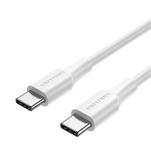 Usb Firewire: Vention USB 2 C Male to C Male 3A Cable 1M White