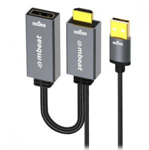 Usb Firewire: Mbeat ToughLink HDMI to DisplayPort Active Adapter with USB Power