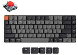 Input Devices: Keychron KEYC-K3X-A1, K3 Version 3, 75% layout, Low Profile Red Switch, White Back Light, Black, Wireless Keyboard