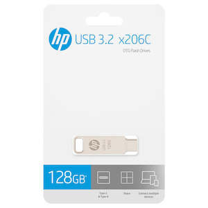 Hp: HP x206c OTG, Type-C USB 3.2, 128GB, Dual Flash Drive