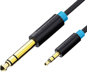 Vention 3.5mm TRS Male to 6.35mm Male Audio Cable 2M Black