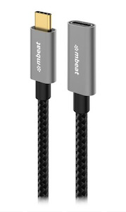 Mobile Device Cables Adapters: mbeat Tough Link 1m USB 3.2 Gen2 USB-C Extension Cable - Space Grey