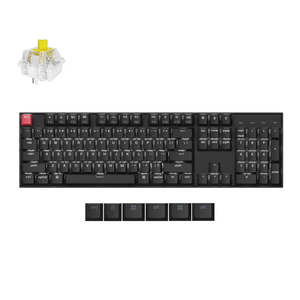 New: Keychron K10X-A4, 100% Full Size Lavout, QMK, White Backlight, Super Switch Banana, Wireless Mechanical Keyboard