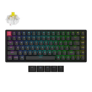 New: Keychron K2X-J4, 75% layout, QMK, RGB Backlight, Aluminum Frame Super Switch Banana, Hot-Swap,Wireless Mechanical Keyboard