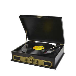 mbeat Vintage USB Turntable with Bluetooth Speaker and AM/FM Radio