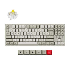 Input Devices: Keychron C1 Pro 8K QMK Wired RGB Backlight Hot-Swap Keychron Super BANANA Switch Mechanical Keyboard