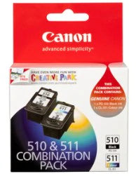 Canon Inkjet Cartridges: PG-510 / CL-511 Canon Combination Pack