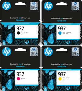 937 HP Set of 4 Inks (BK/C/M/Y)