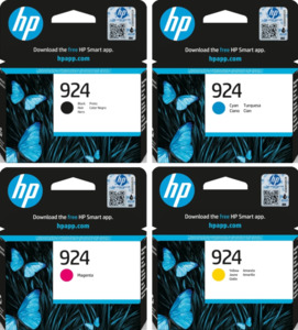 924 HP Set of 4 Inks (BK/C/M/Y)
