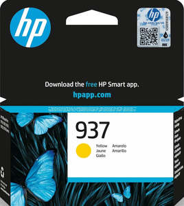 Original Hp Ink Cartridges: 937 HP Yellow Cartridge