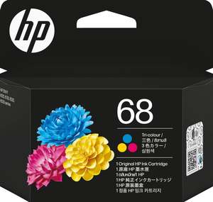 Original Hp Ink Cartridges: 68 HP Tri-Colour Ink Cartridge