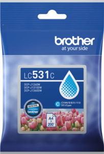 Inkjet Cartridges 1: LC531C Brother Cyan Ink Cartridge
