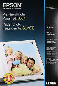 A3 Photo Paper: A3+ 255gsm Epson Premium Glossy Photo Paper 20 sheets