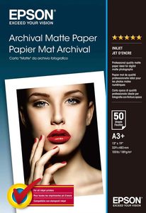 A3+ 192gsm Epson Archival Matte Paper 50 sheets