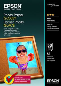 A4 200gsm Epson Glossy Photo Paper 50 sheets