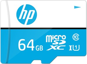 Micro Sd: HP U1 64GB USH-I microSDXC Card w/ Adapter