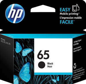 65: 65 HP Black Ink Cartridge