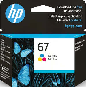 67: 67 HP Tri-Colour Ink Cartridge