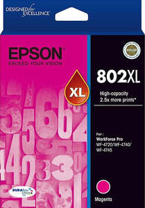 802XL Epson High Capacity Magenta Ink Cartridge