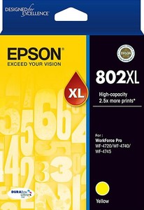 802XL Epson High Capacity Yellow Ink Cartridge