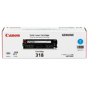 Original Canon Toners: CART318C Canon Cyan Toner