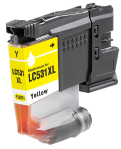 Inkjet Cartridges 1: LC531XLY Compatible High Yield Yellow Cartridge