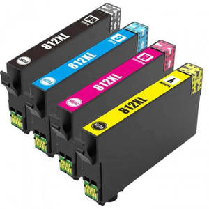Inkjet Cartridges 1: 812XL Compatible High Capacity Ink Cartridge Set of 4