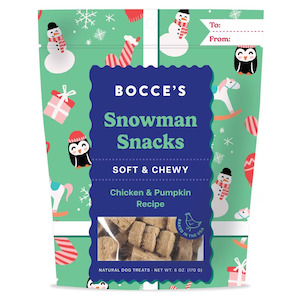 Snowman Snacks Chicken & Pumpkin | Bocce's Bakery