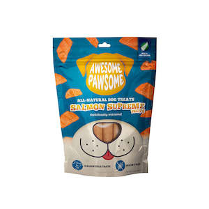 New Zealand Made Dog Treats: Awesome Pawsome Salmon Supreme Dog Treats