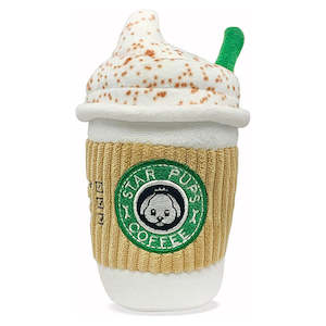 Puppy Toys Nz: Latte Coffee Themed Squeaky Dog Plush Toy