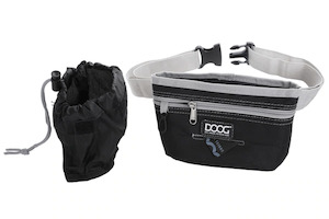 Dog Walk Nz: DOOG - T & T Large Pouch - Black/Grey