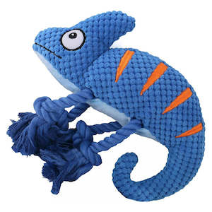 Dog Cuddle Plush Toys: Chameleon Themed Plush Rope Dog Toy